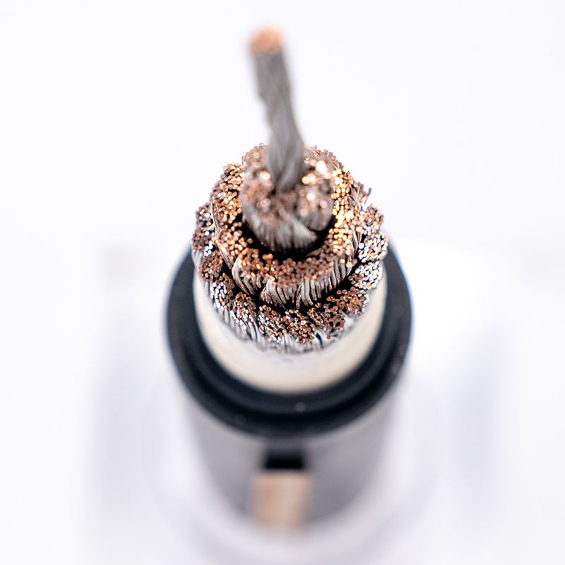 High temperature flame retardant power cables for railway vehicles