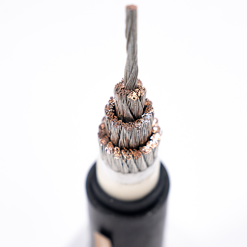 High temperature flame retardant power cables for railway vehicles