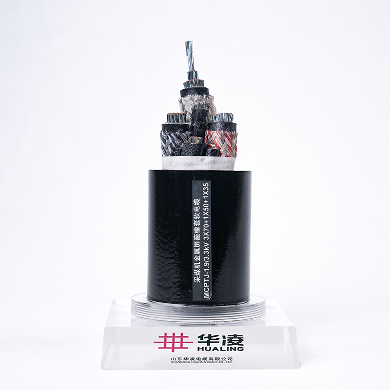 کابل انعطاف‌پذیر محافظ فلزی ماشین آلات معدن زغال سنگ با ولتاژ نامی 1.9/3.3 کیلوولت و کمتر برای معادن زغال سنگ